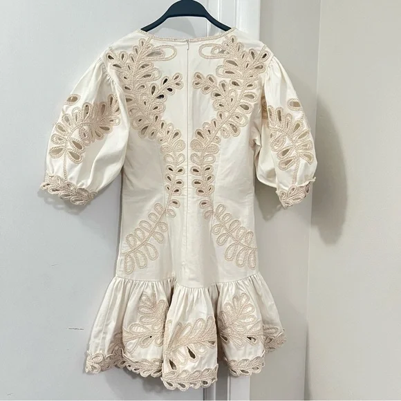 Maje Short Embroidered Rosario Dress Size 38 - Picture 9 of 16